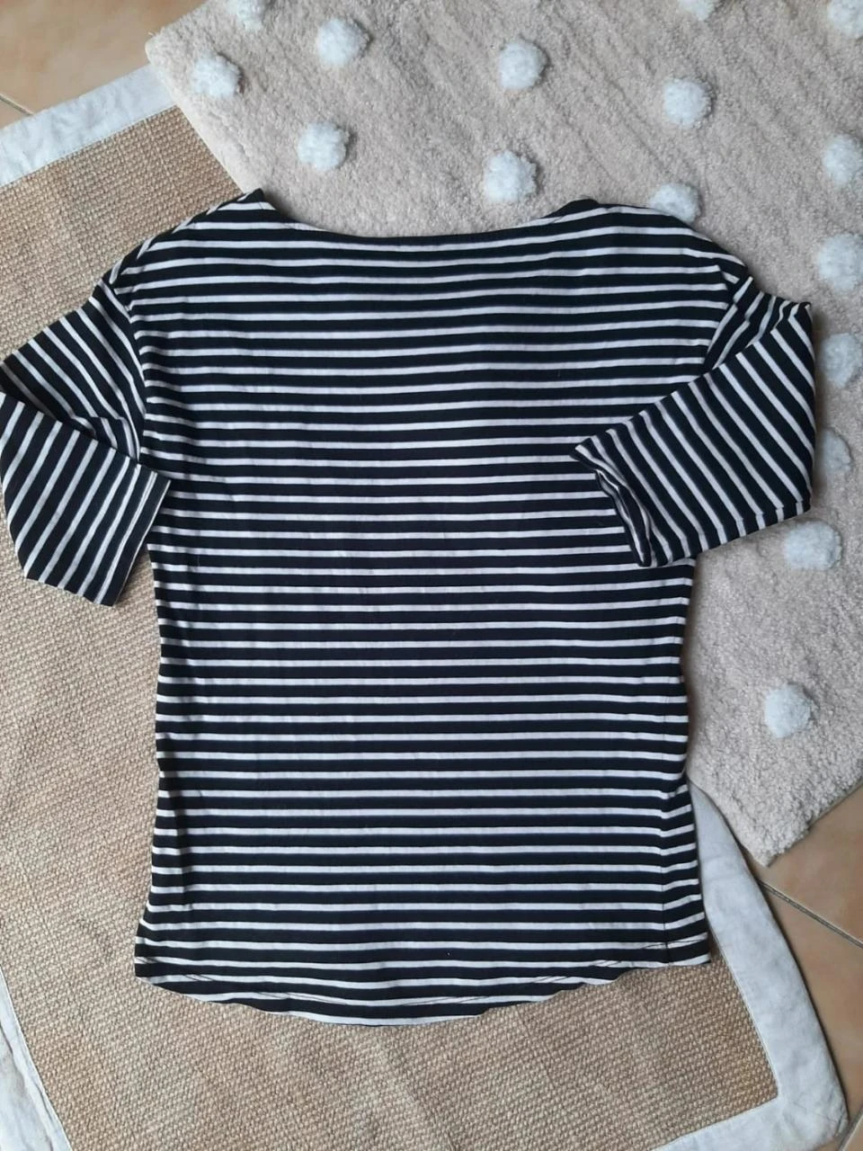 🖤Gestreept T-shirt met 3/4 mouwen Dames maat S / 36 – photo 3